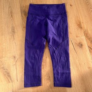 Purple 3/4 Lululemon Leggings